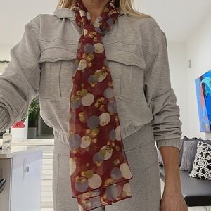 Elegant Floral Scarf